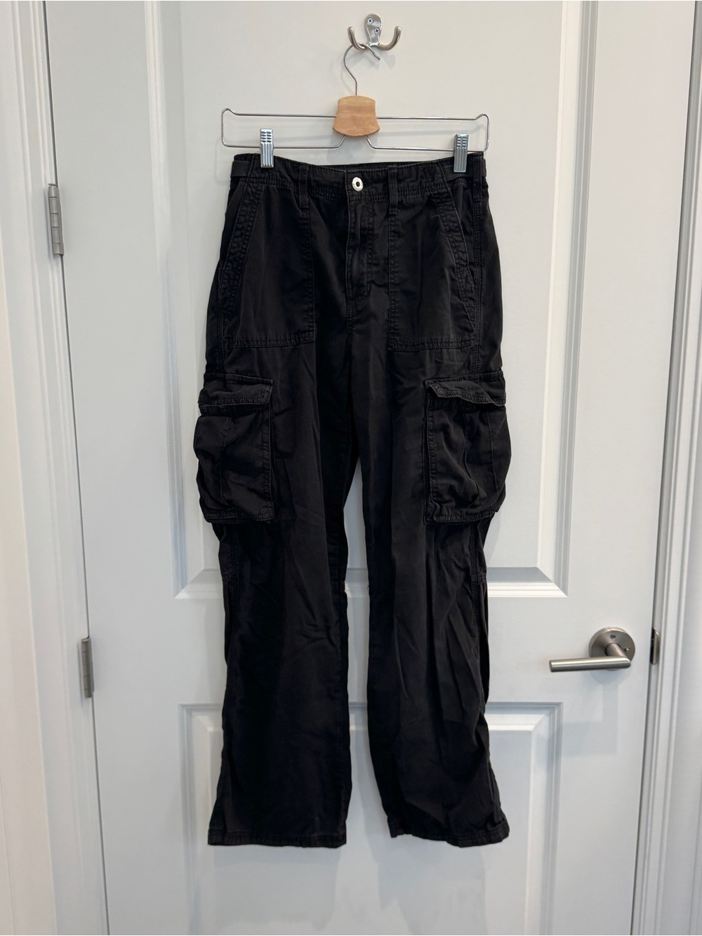 Bershka Women's Black Cargo Pants
